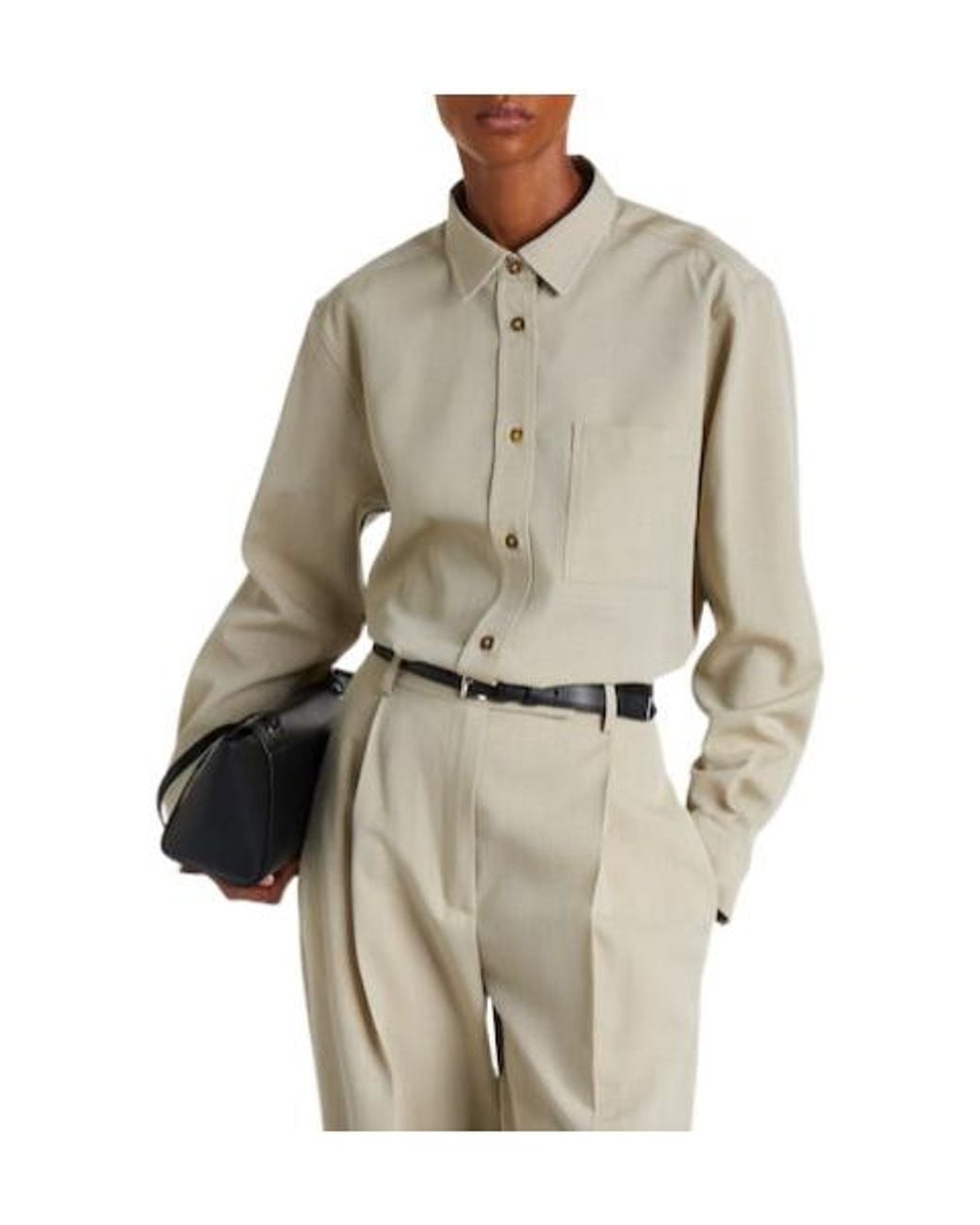 Rohe Natural Wool And Silk Shirt