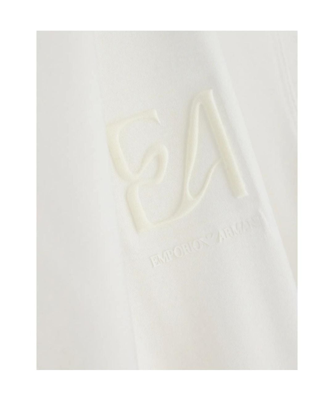 Emporio Armani White Loose-Fit Short-Sleeve Crew-Neck T-Shirt for men