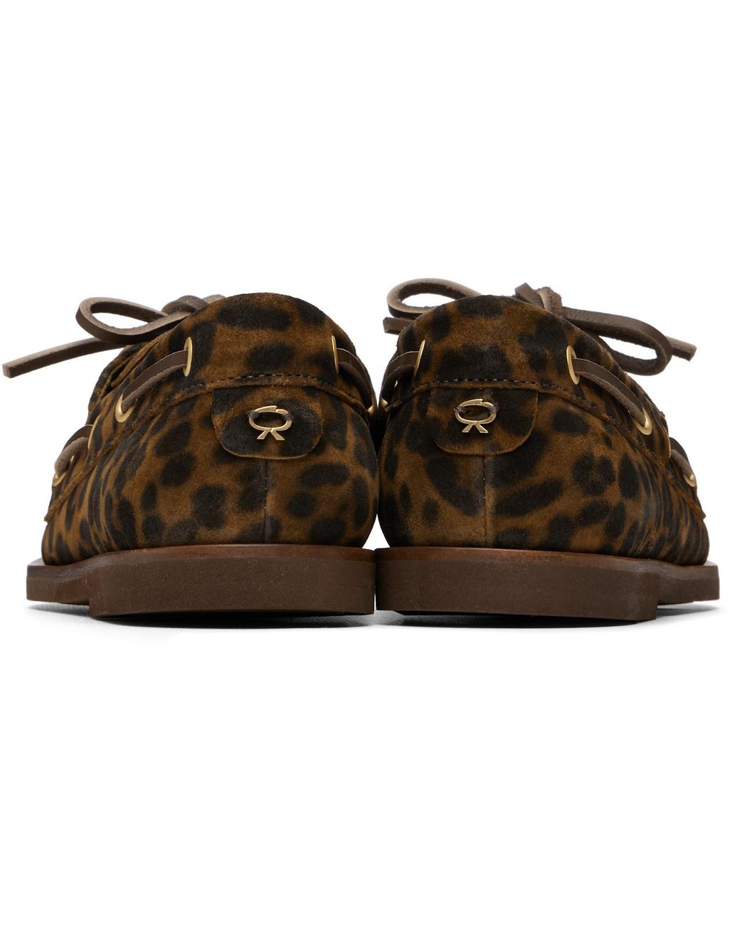 Gianvito Rossi Brown Vandee Boat Shoes