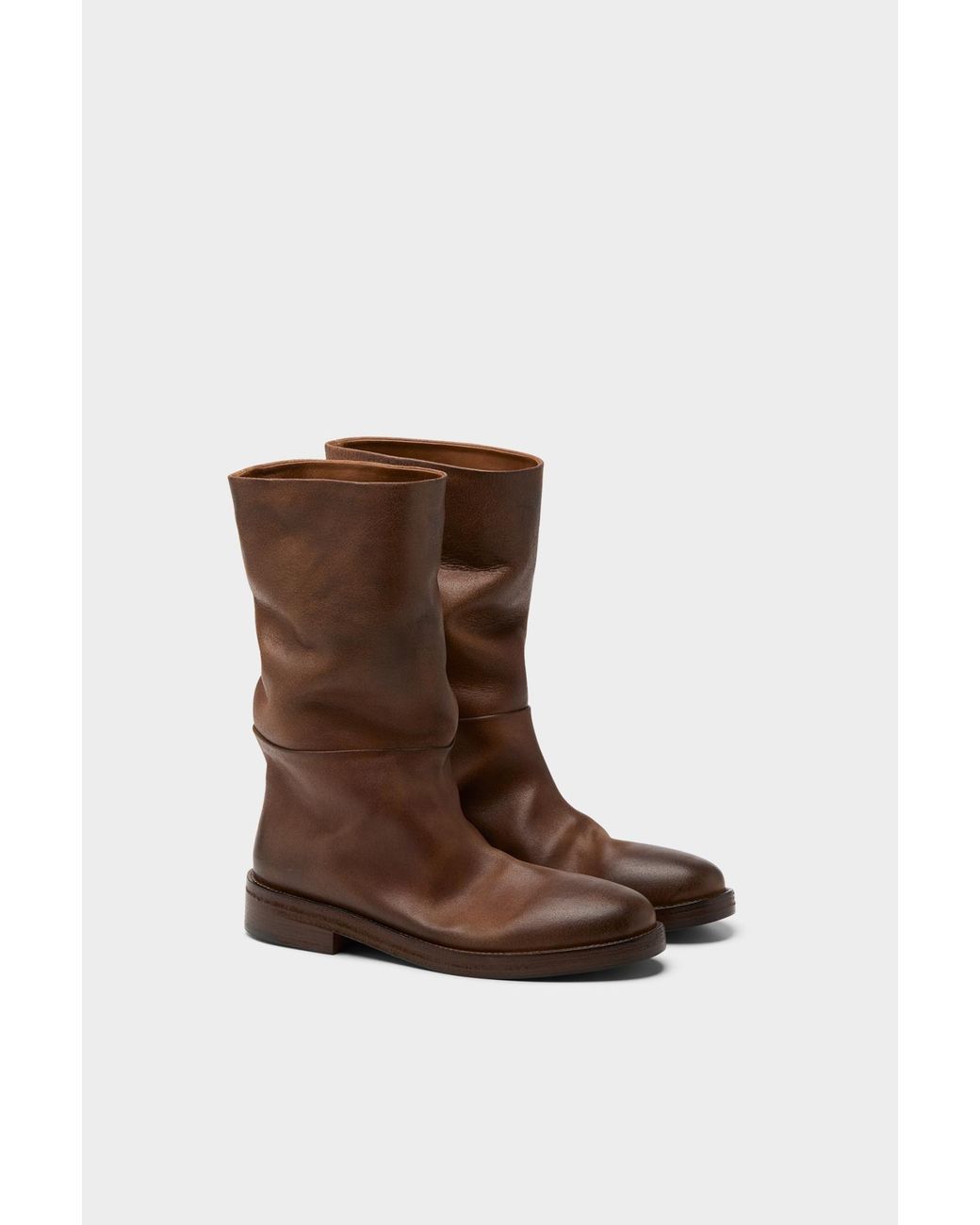 Marsèll Brown Marsèll Tubetto Basalt Leather Boots