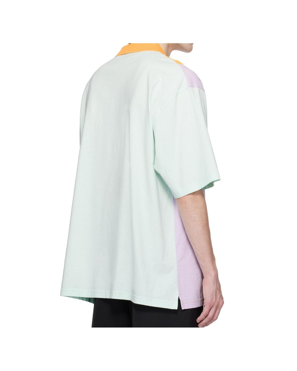 Martine Rose Gray Oversized Panelled Polo for men