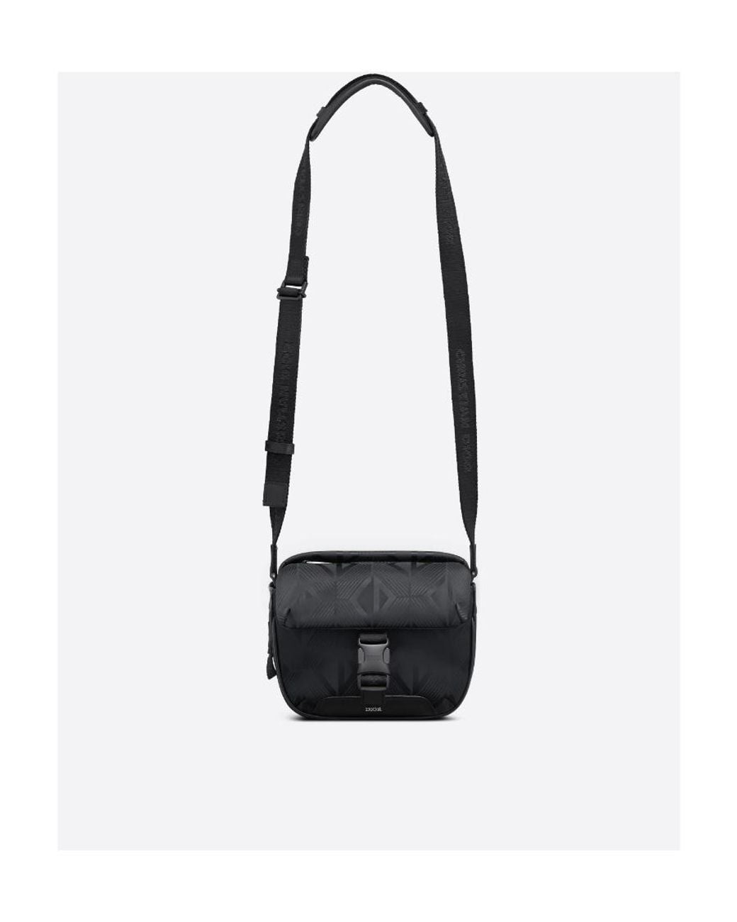 Dior Black Explorer Messenger Pouch for men