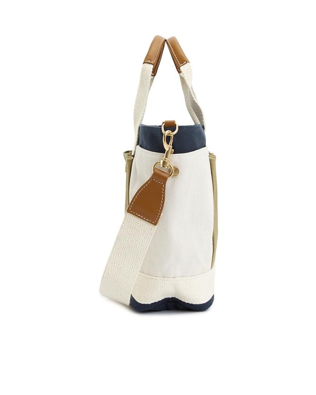 Vanessa Bruno White Logo Multi-Pocket Shoulder Bag