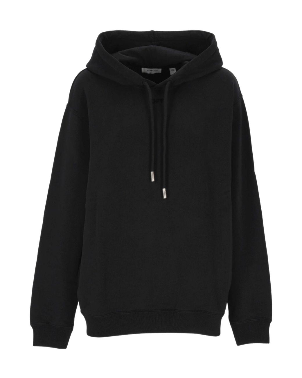 Off-White c/o Virgil Abloh Black Drawstring Long-Sleeved Hoodie