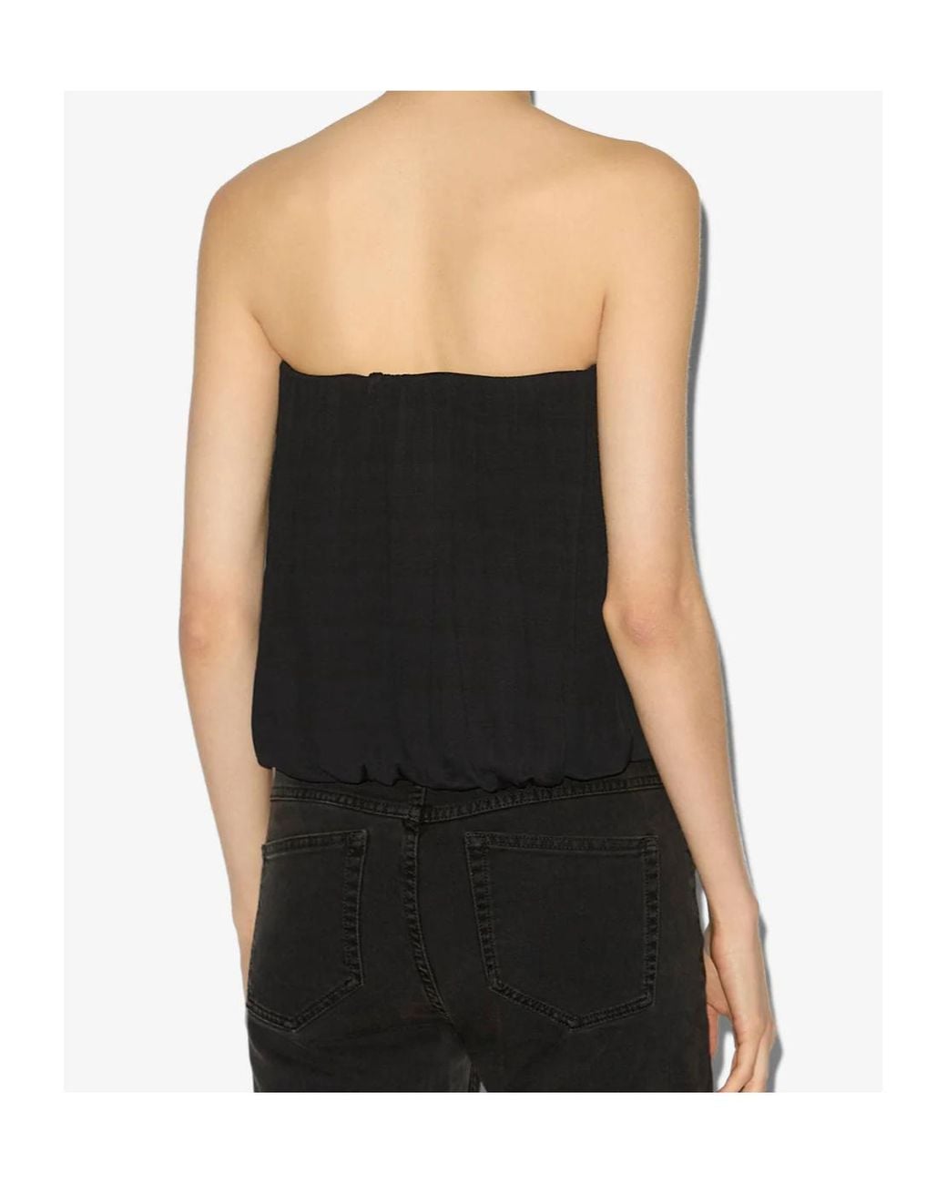 Isabel Marant Black Amalia Bustier Top