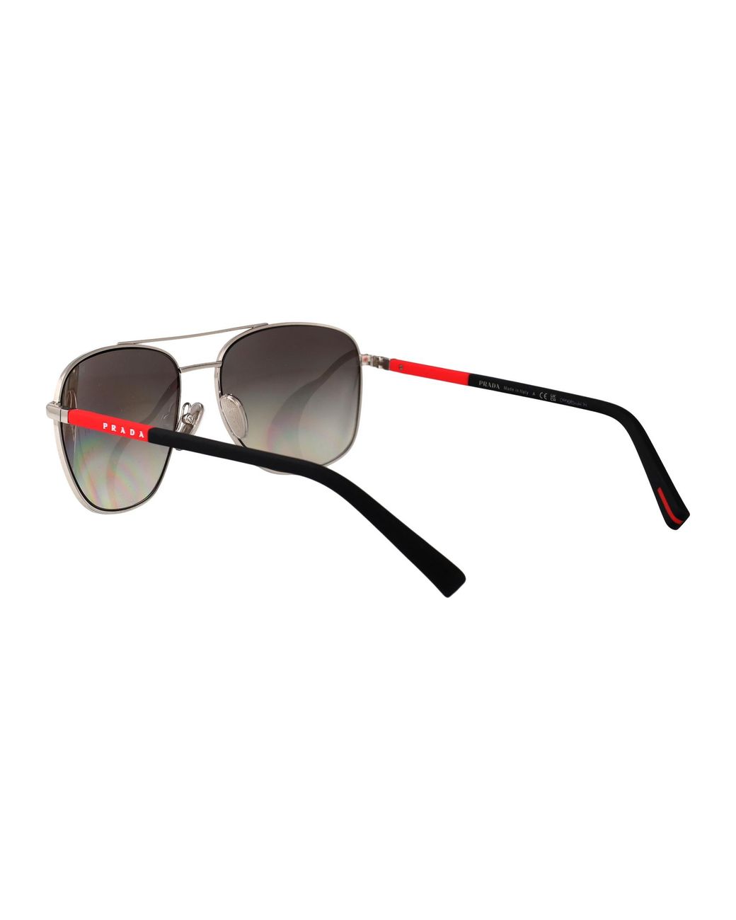 Prada Linea Rossa Metallic Prada Eyewear Linea Rossa Aviator-Frame Sunglasses for men