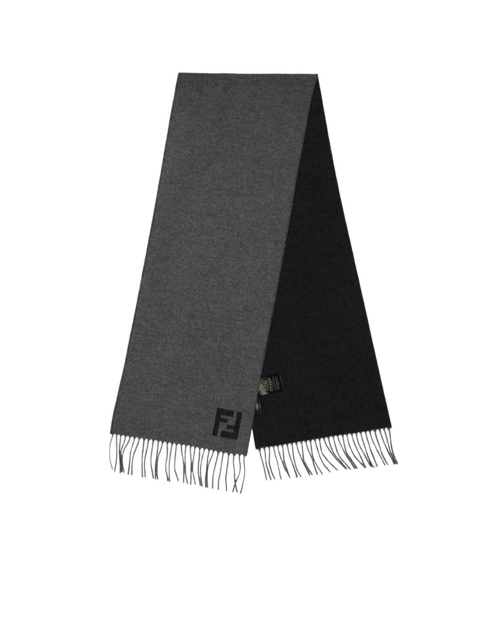 Fendi Black Ff Scarf Sn54 for men