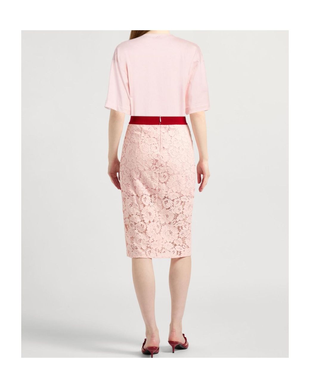 Burberry Pink Short Sleeve Crew Neck T-Shirt