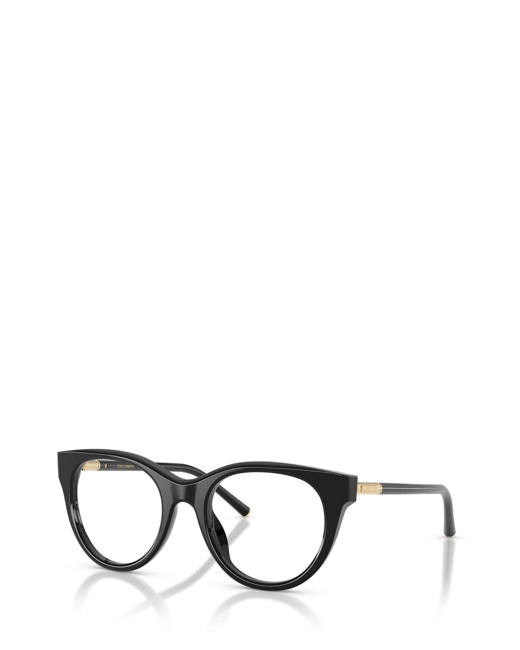 Dolce & Gabbana White Eyewear Oval Frame Glasses