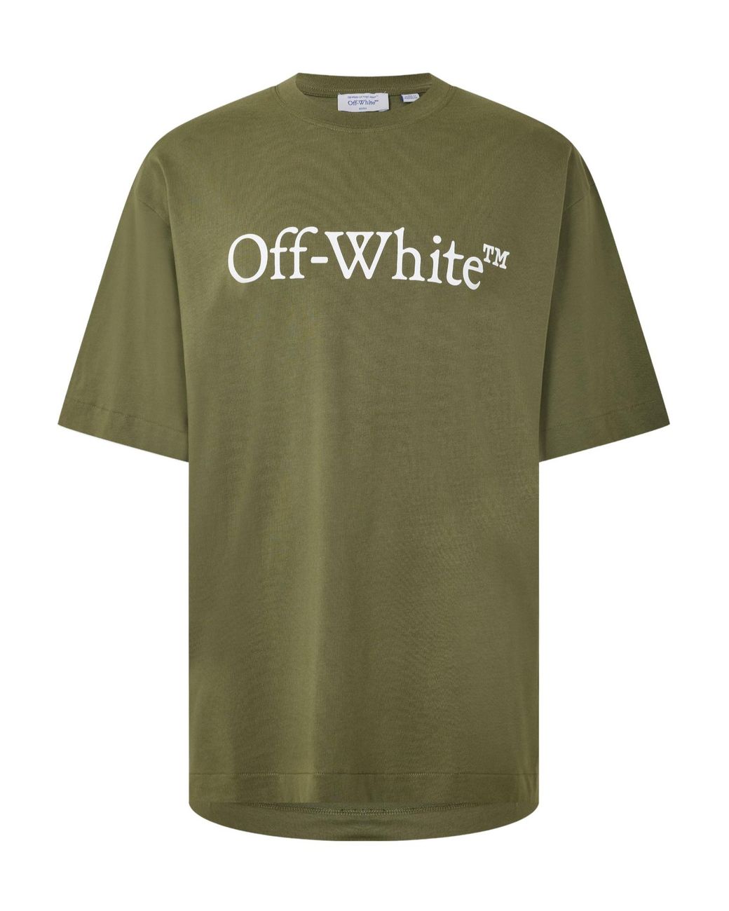 Off-White c/o Virgil Abloh Green Logo Short Sleeve T-Shirt for men