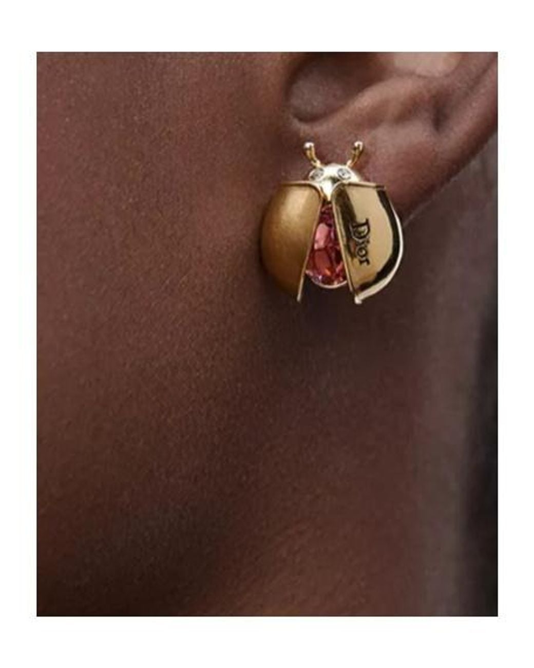 Dior Metallic Lady Spark Stud Earrings