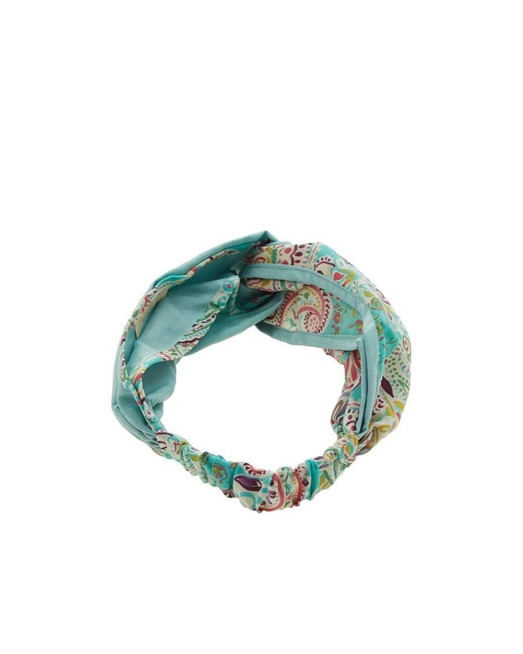 Etro Blue Pattern Hair Band