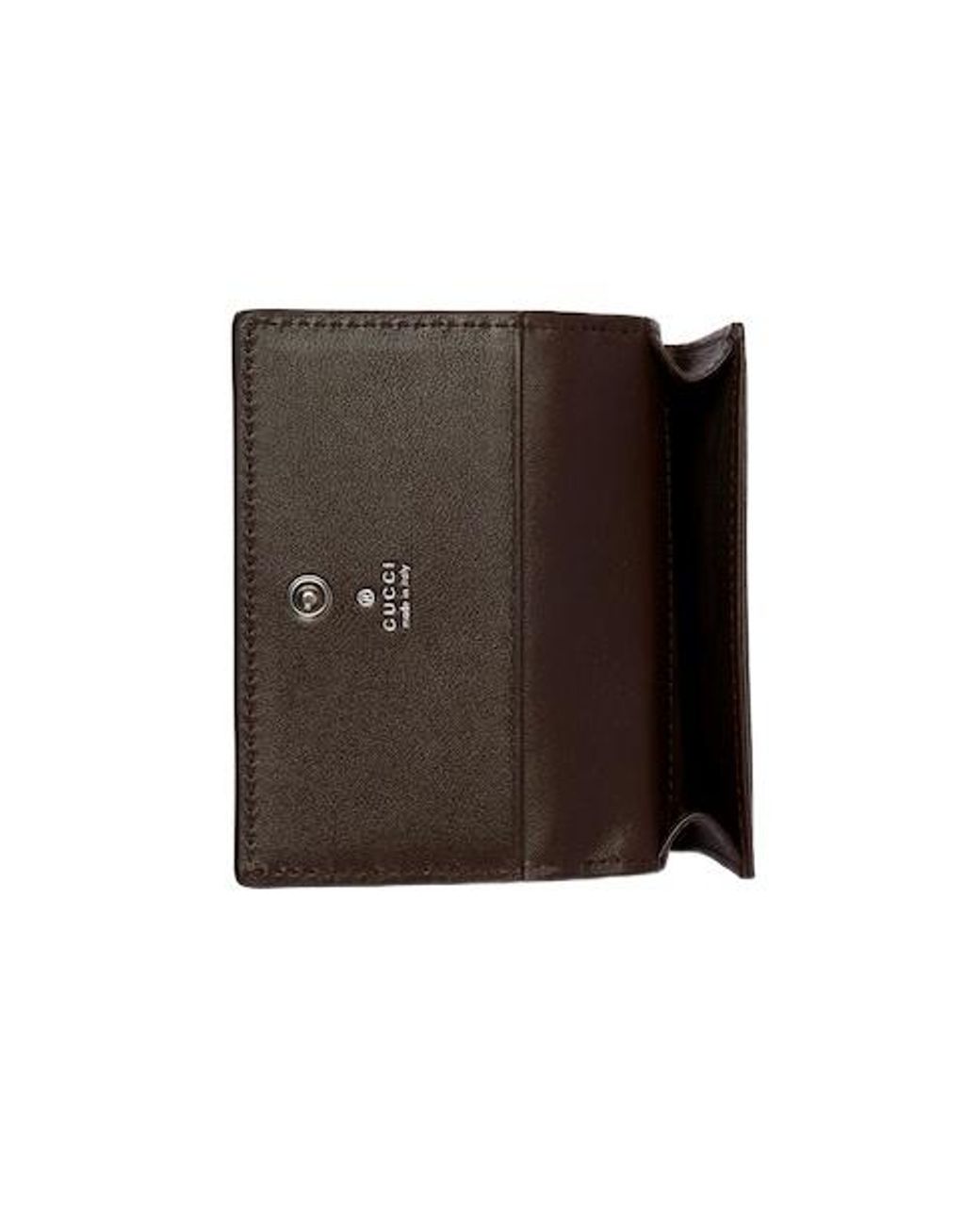 Gucci Brown Long Card Case With Horsebit for men