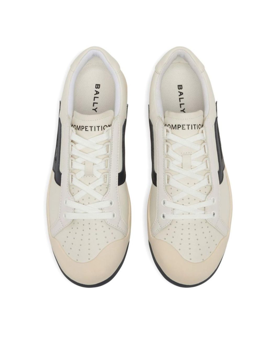 Bally White Round-Toe Sneakers for men