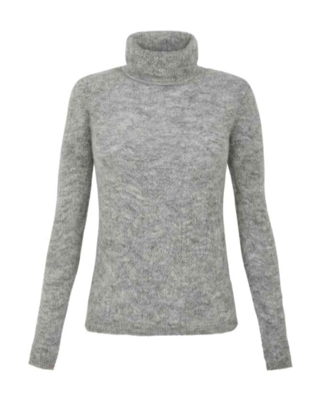 P.A.R.O.S.H. Gray Punched Turtle Neck Jumper