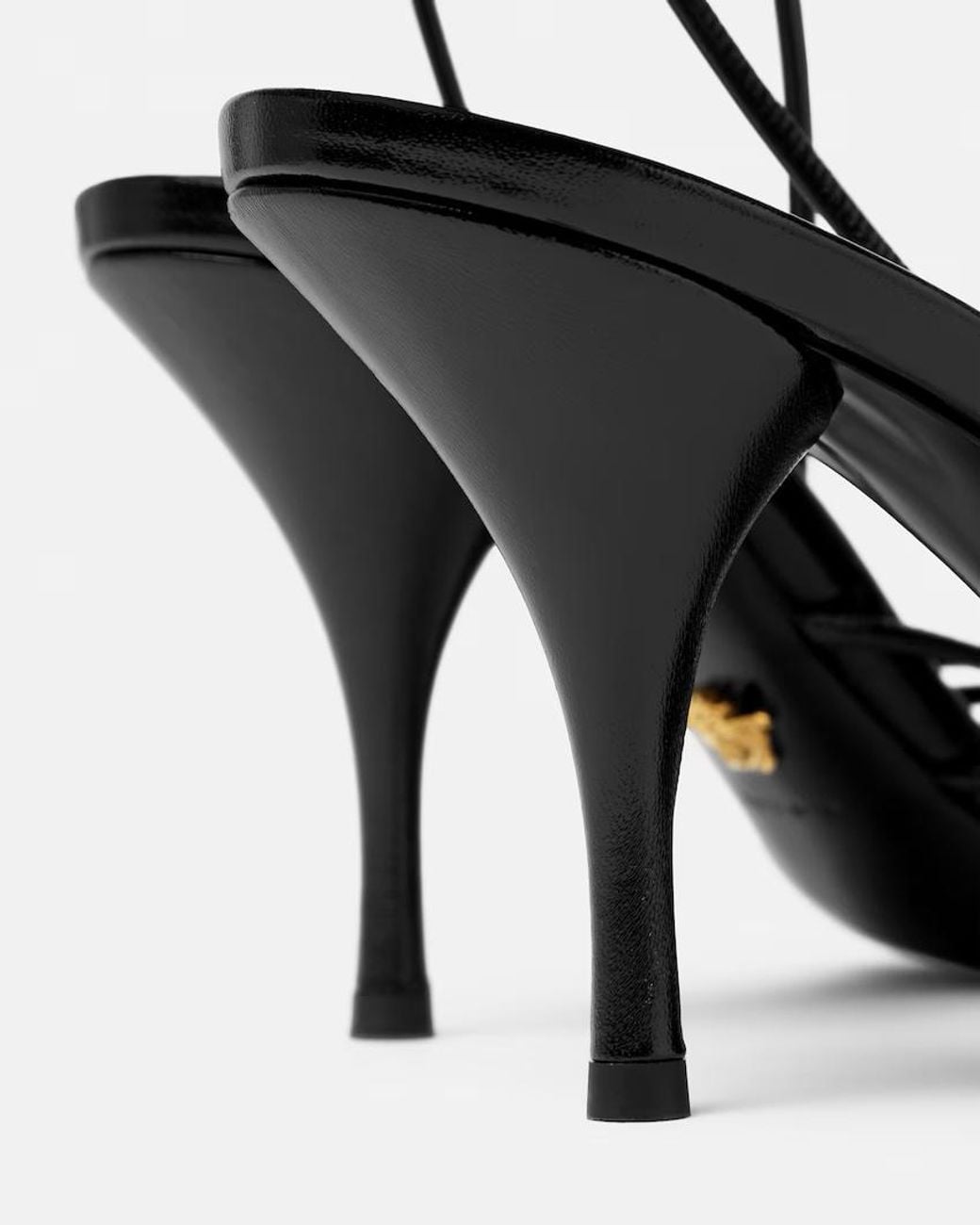 Versace Metallic Opera Bow Sandals