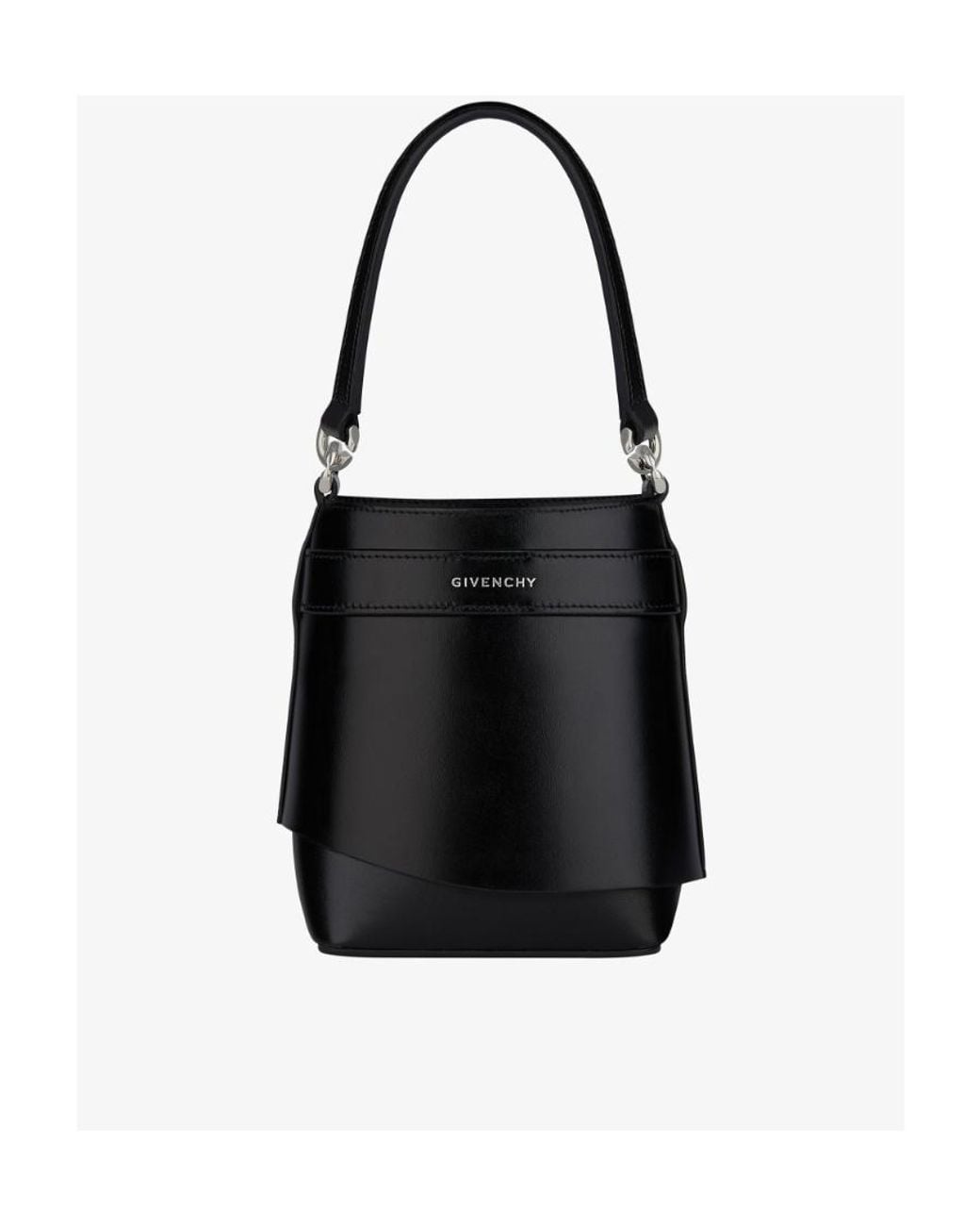 Givenchy Black Shark Lock Micro Top Handle Bag