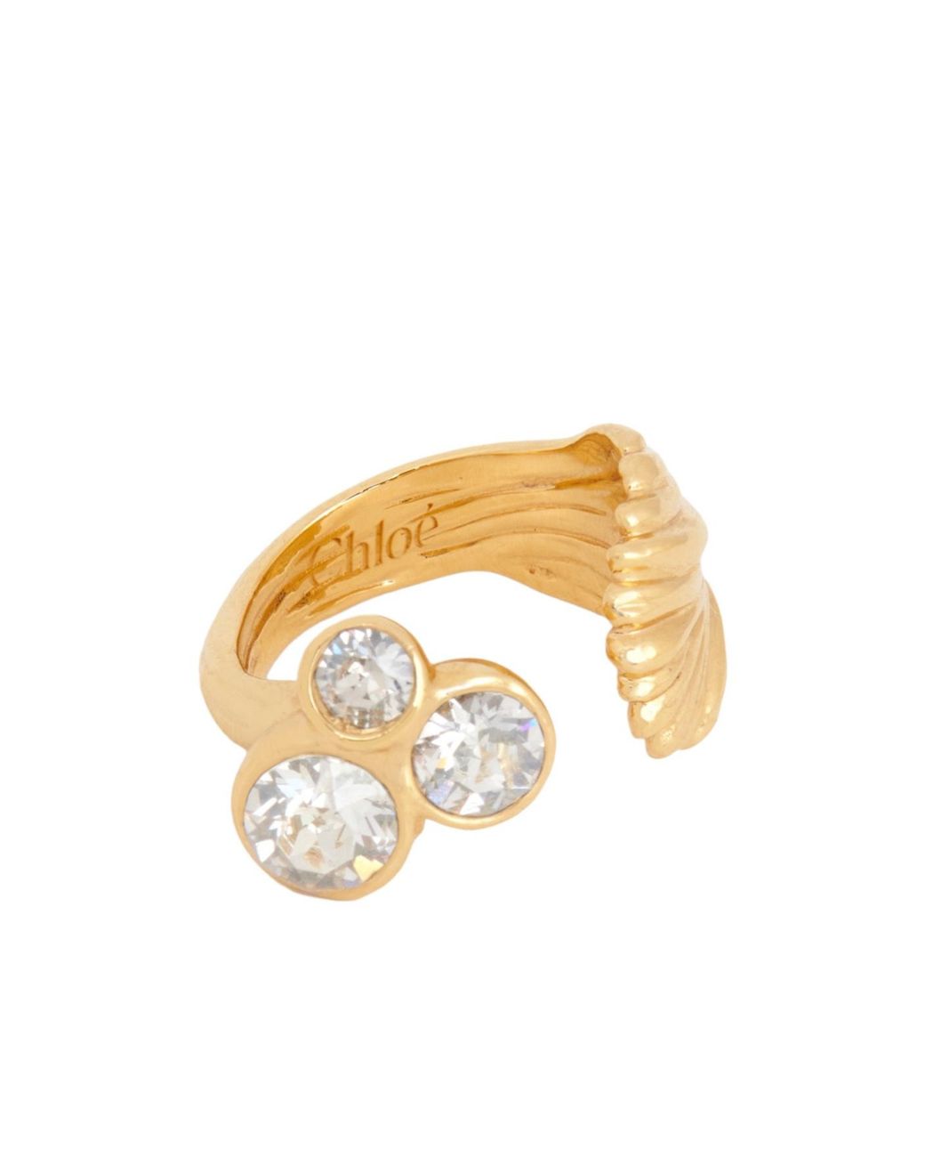 Chloé Metallic Pattern Ring