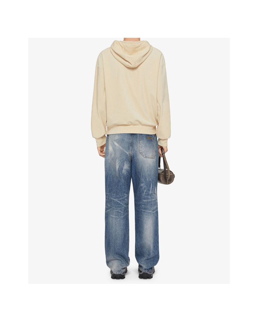 Givenchy Natural Logo Detailed Drawstring Hoodie for men