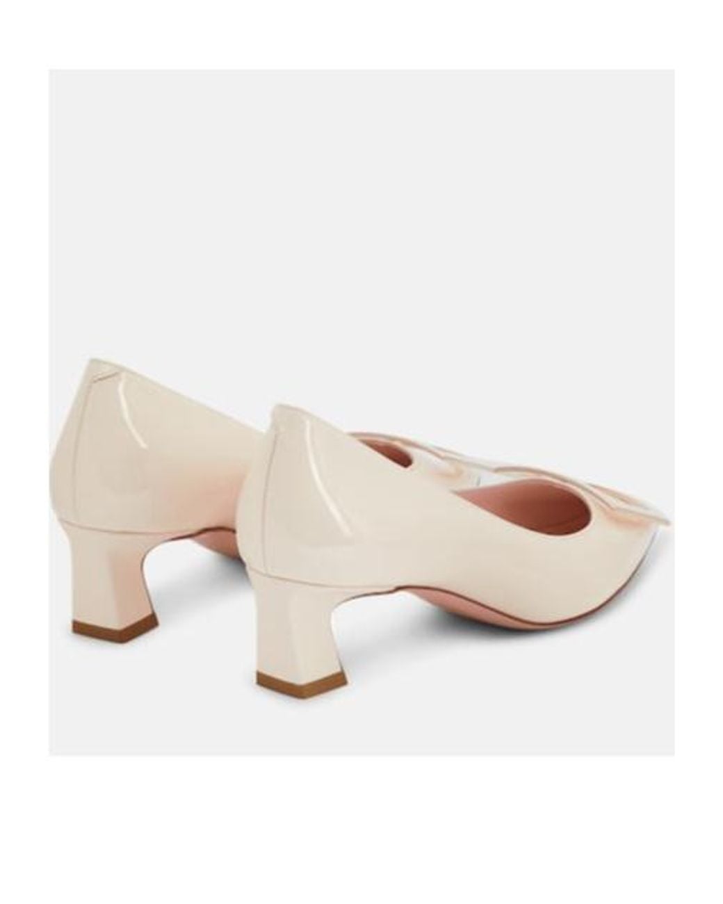 Roger Vivier Pink Trompette Patent Leather Pumps