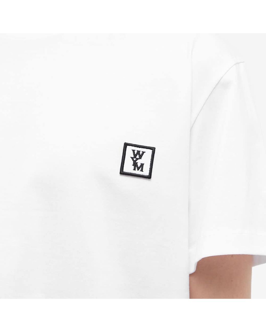 Wooyoungmi White Logo-Patch T-Shirt for men