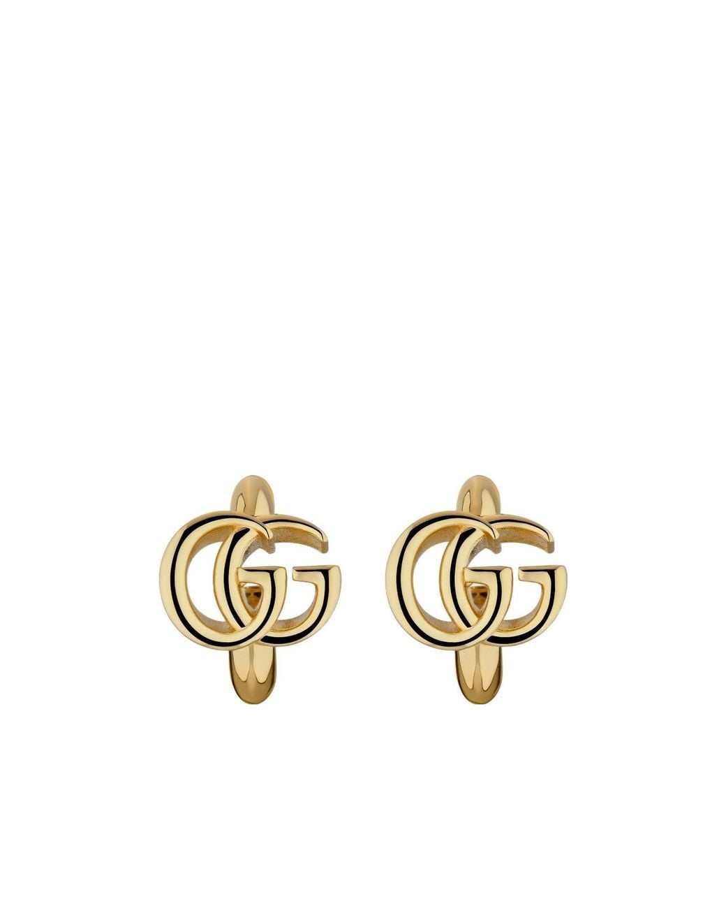 Gucci Metallic Gg Marmont Earrings