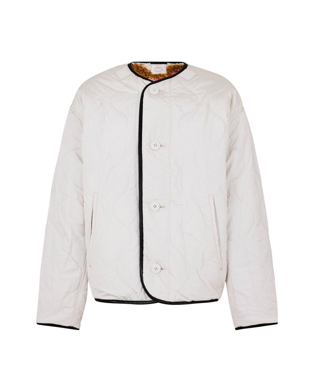Isabel Marant Red Patterned Fleece Jacket