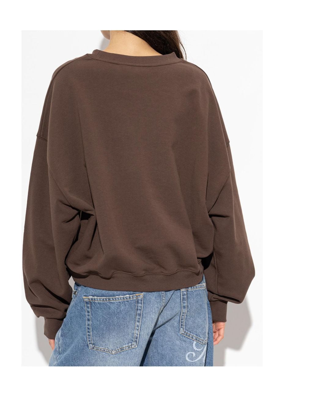 Palm Angels Brown Long-Sleeve Sweatshirt