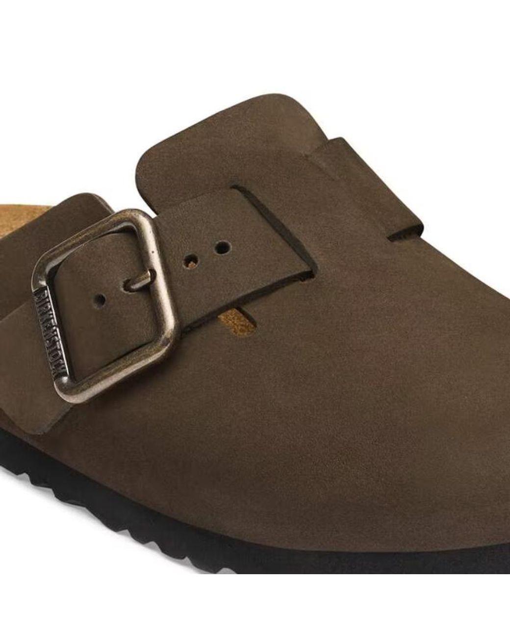 Birkenstock Brown Boston Buckled Clogs for men
