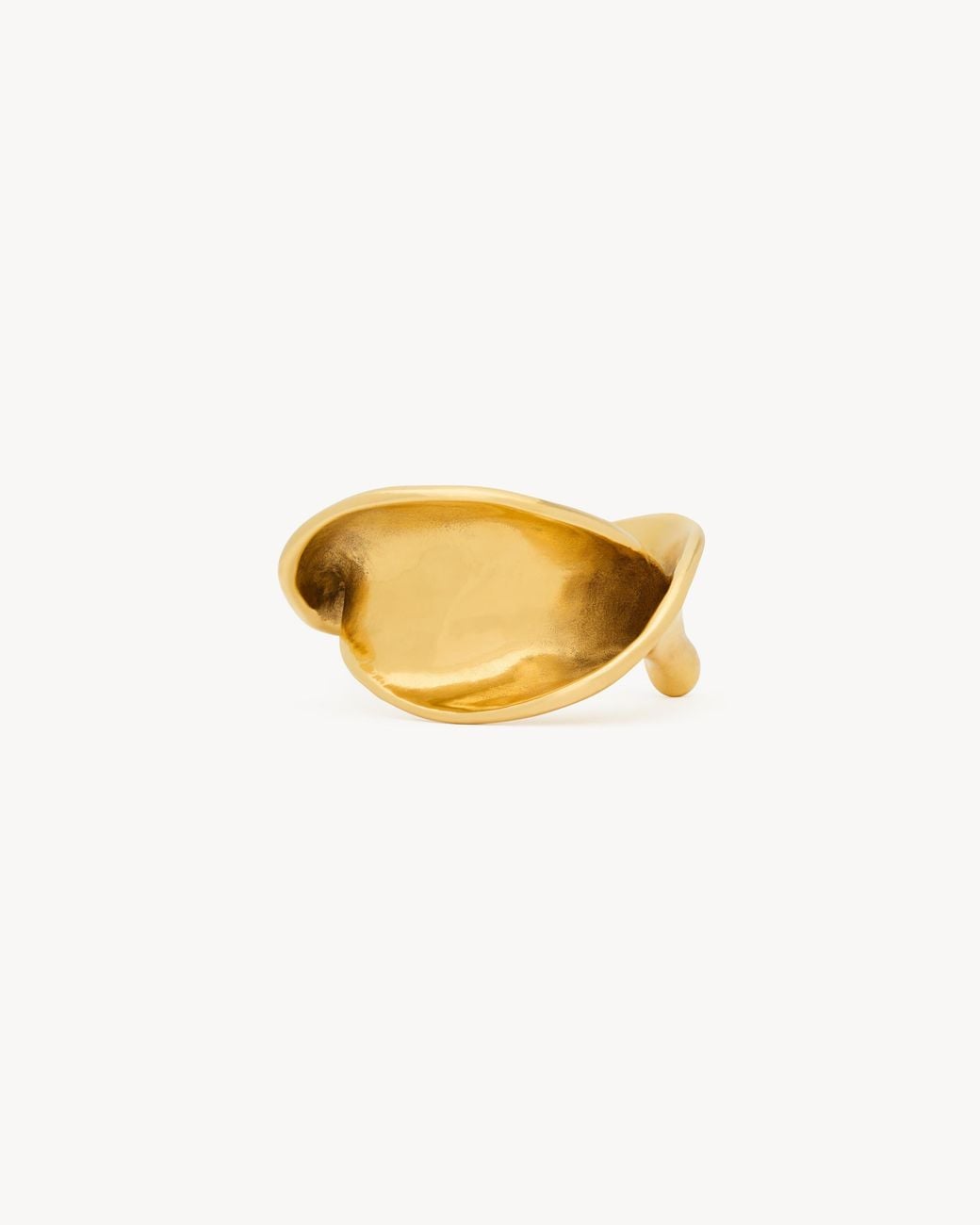 Saint Laurent Metallic Wavy Cuff
