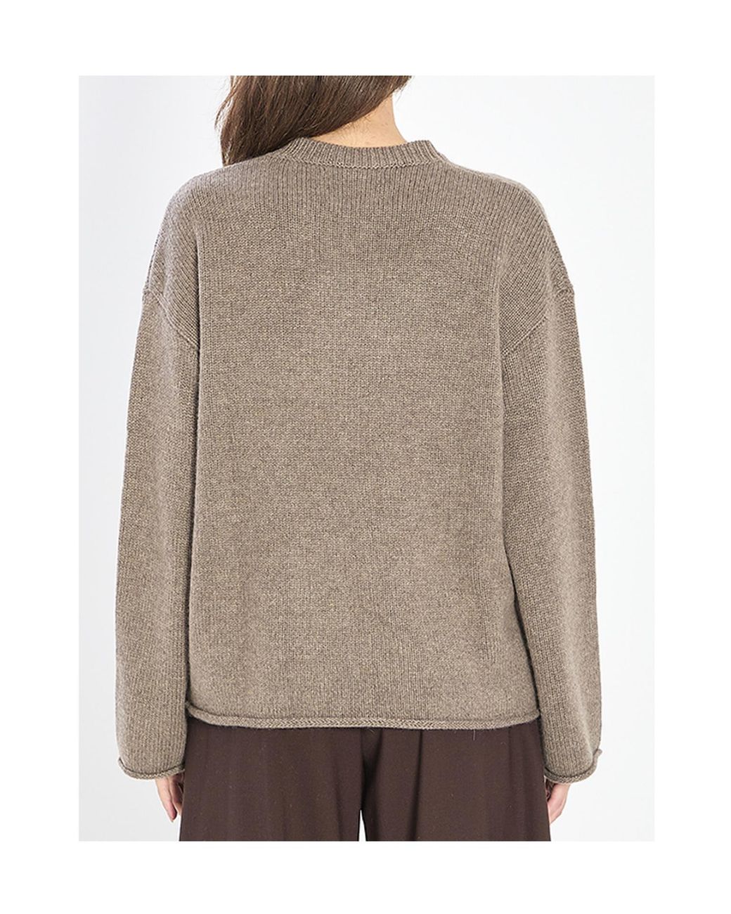 Lisa Yang Brown Kristy Crewneck Knitwear