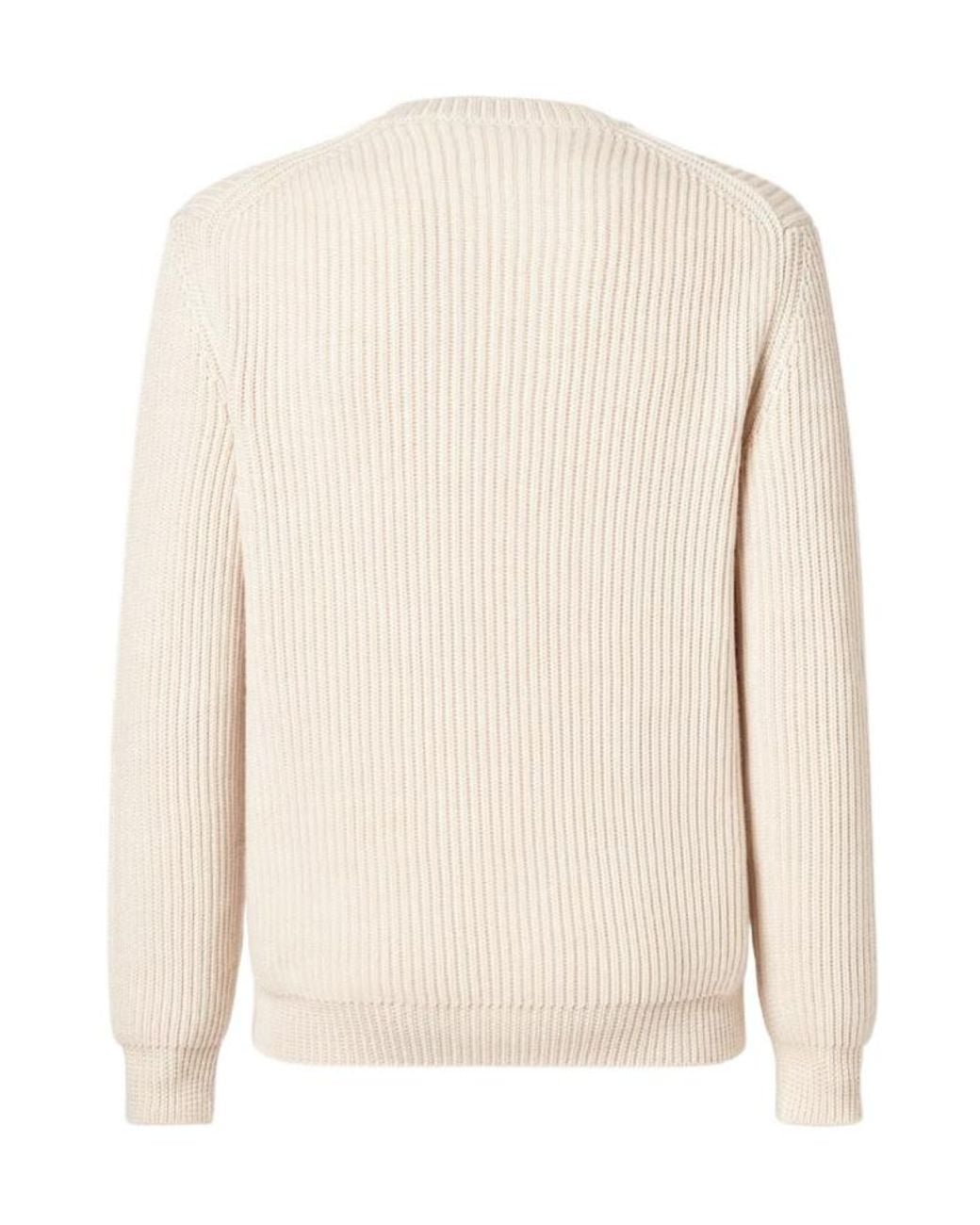 Fendi Natural Logo Lettering Crewneck Jumper for men