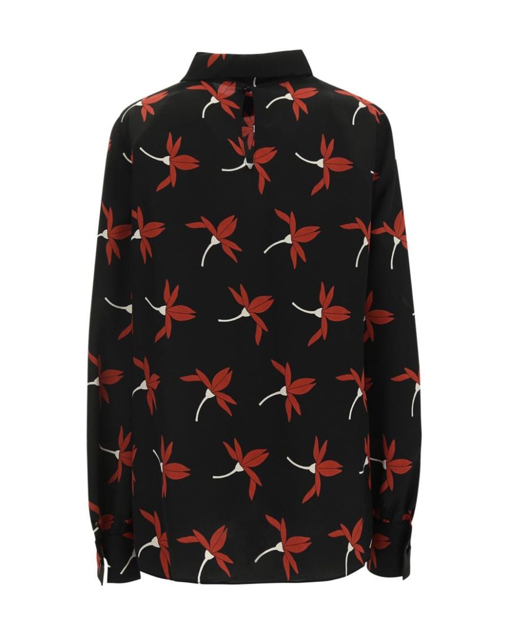 Valentino Black Printed Blouse