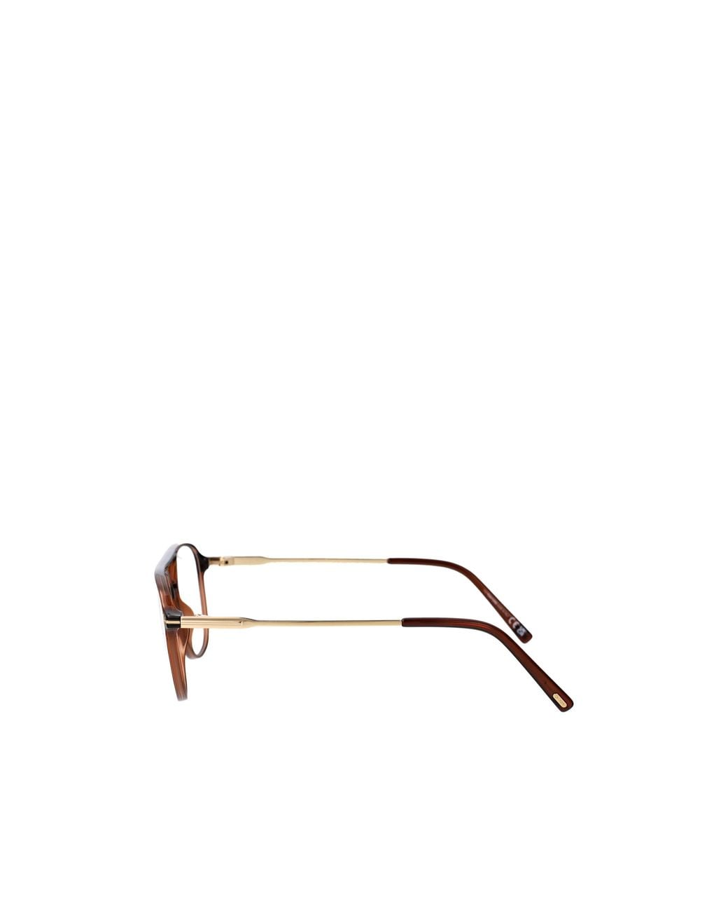 Tom Ford White Eyewear Pilot Frame Glasses for men