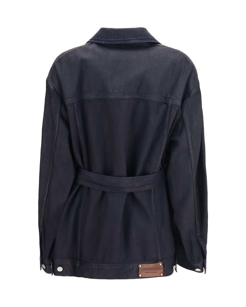 Dries Van Noten Blue Collared Button-Up Jacket