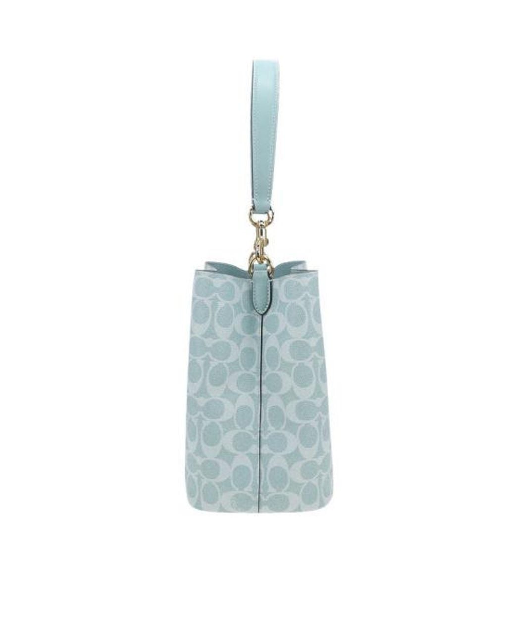COACH Blue Top Handle Shoulder Bag