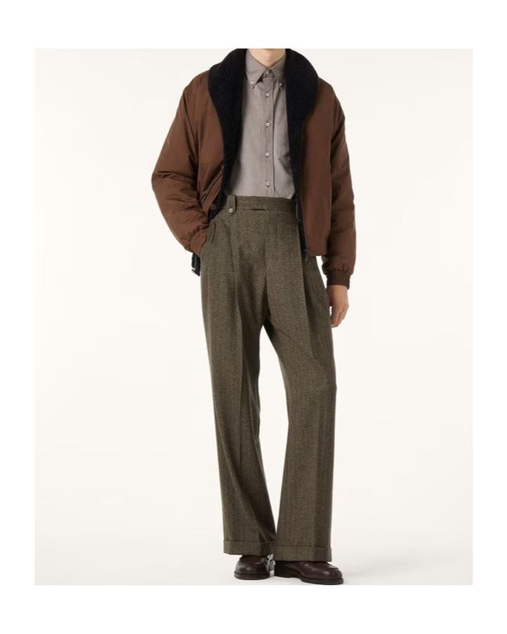 Loro Piana Green Helmond Trousers for men