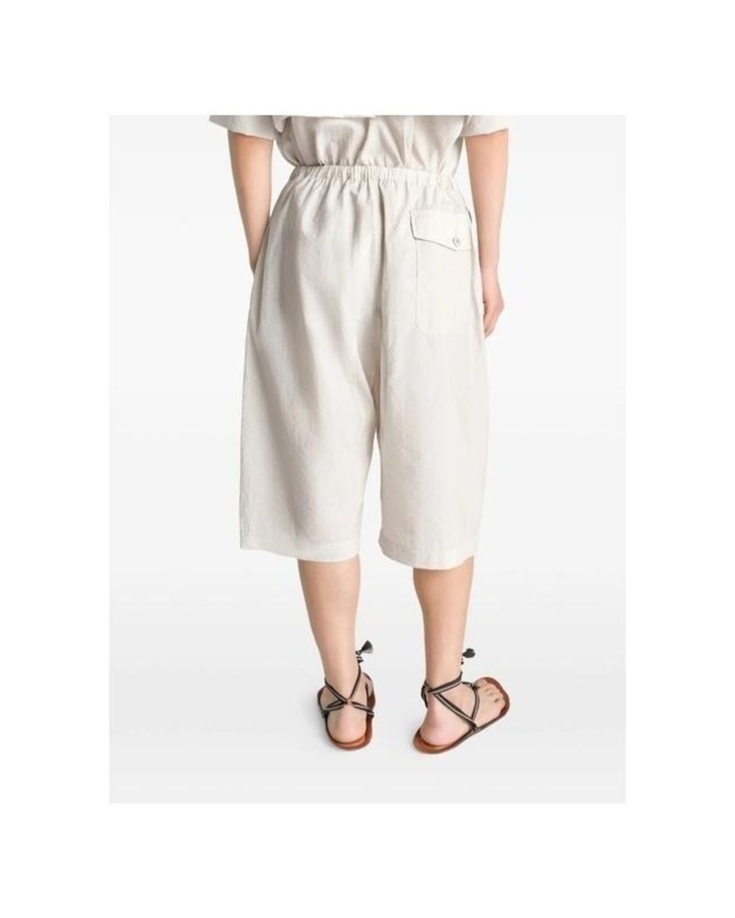 Lemaire Natural Cargo Easy Shorts for men