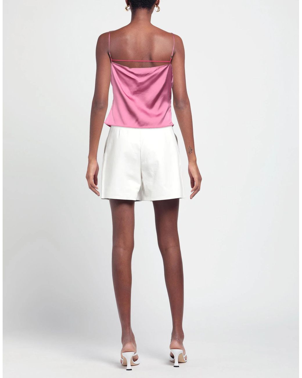 Jacquemus Pink Solid-Colored Satin Camisole