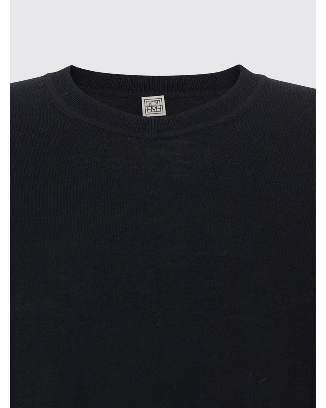 Totême Black Totême Crewneck T-Shirt Dress