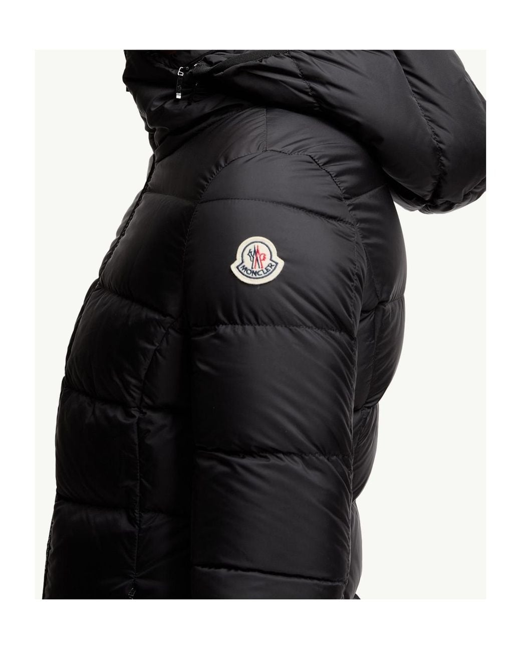 Moncler Black Gie Hooded Long Down Jacket