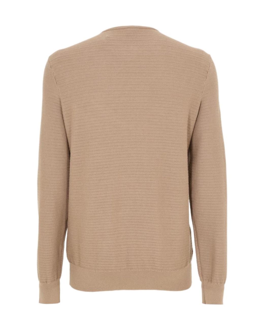 Boss Brown Boss Cotton-Cashmere Long Sleeve Crew Neck Jumper (Anion) for men