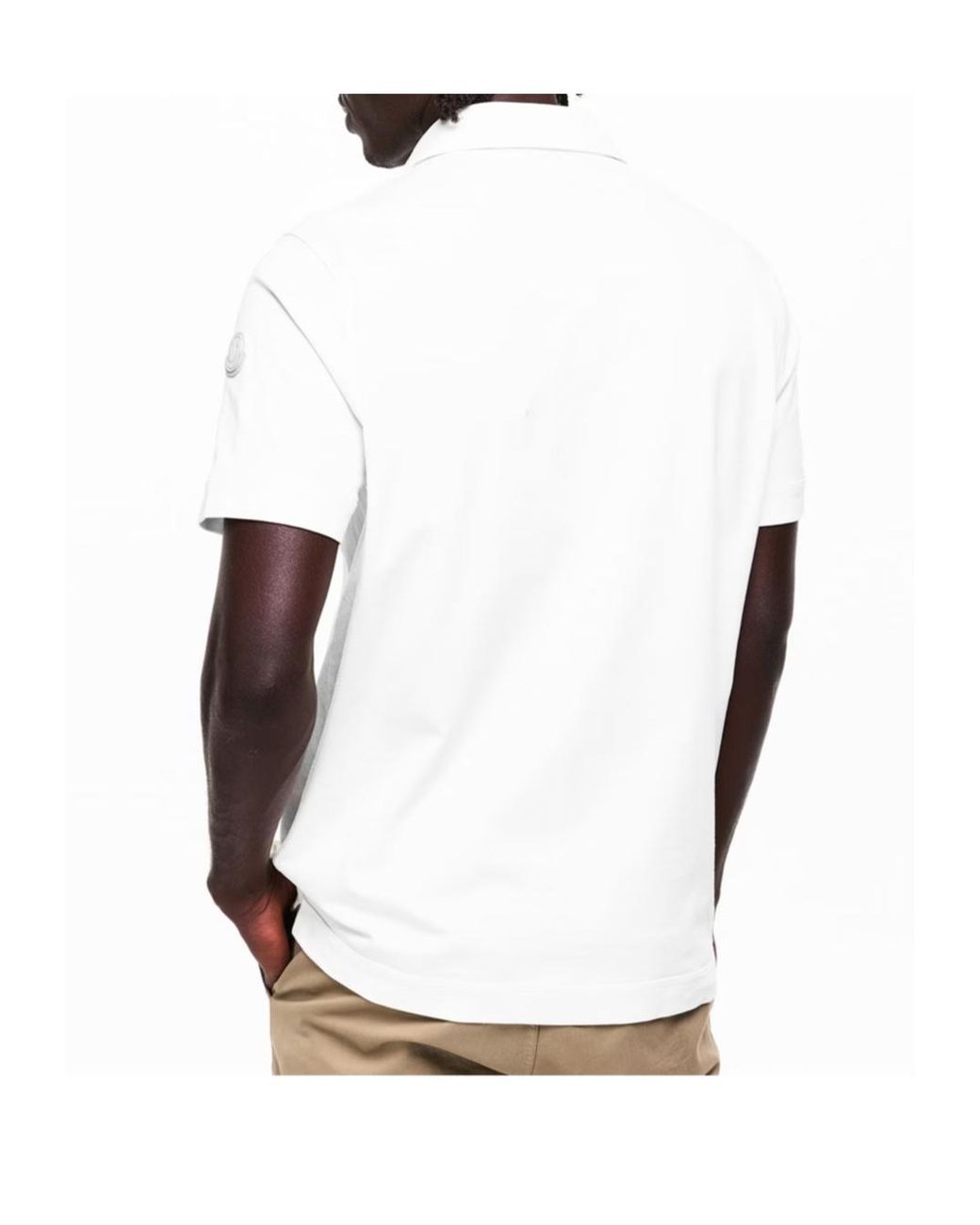 Moncler White Edit Polo Sn62 for men