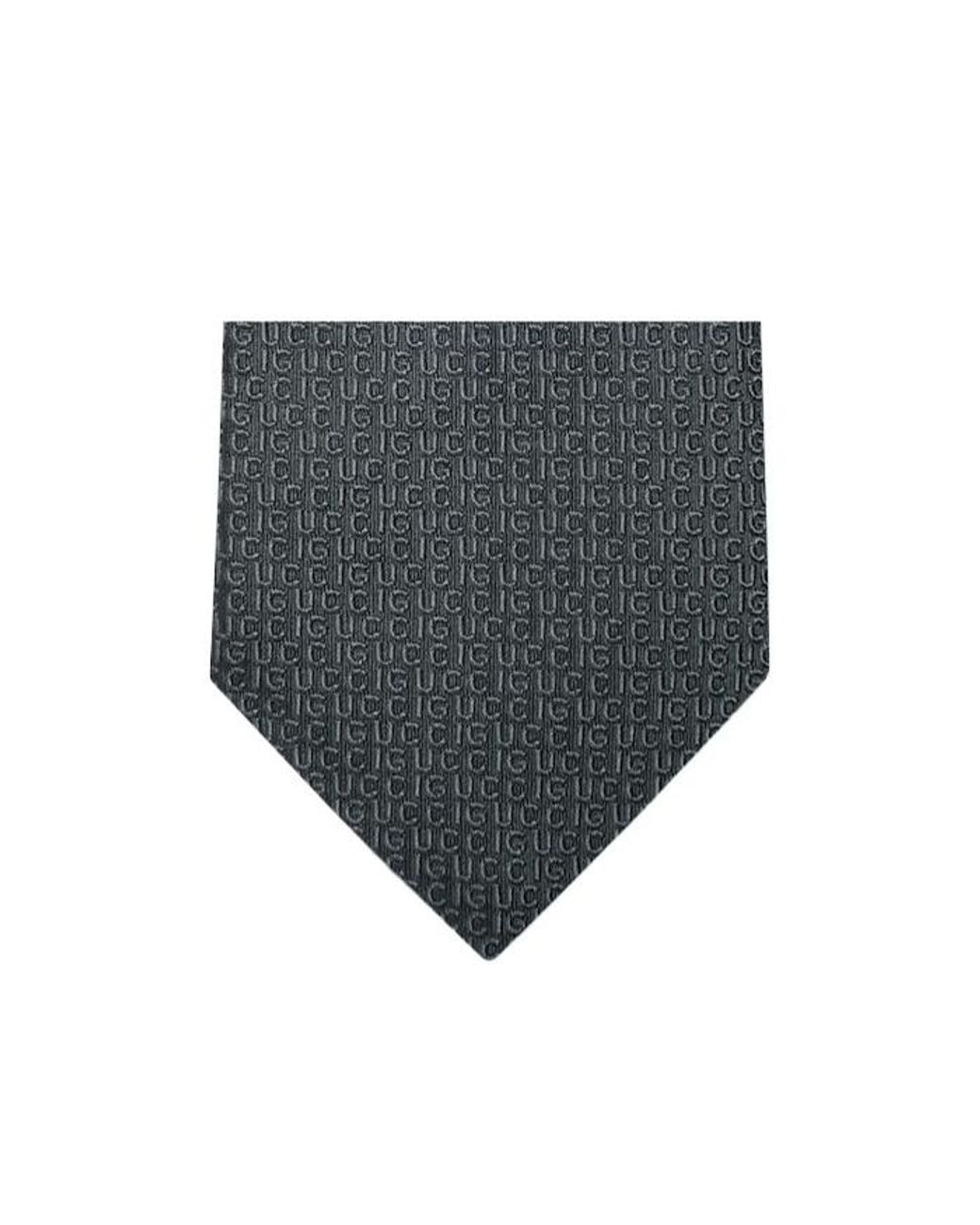 Gucci Multicolor All-Over Logo Embroidered Tie for men