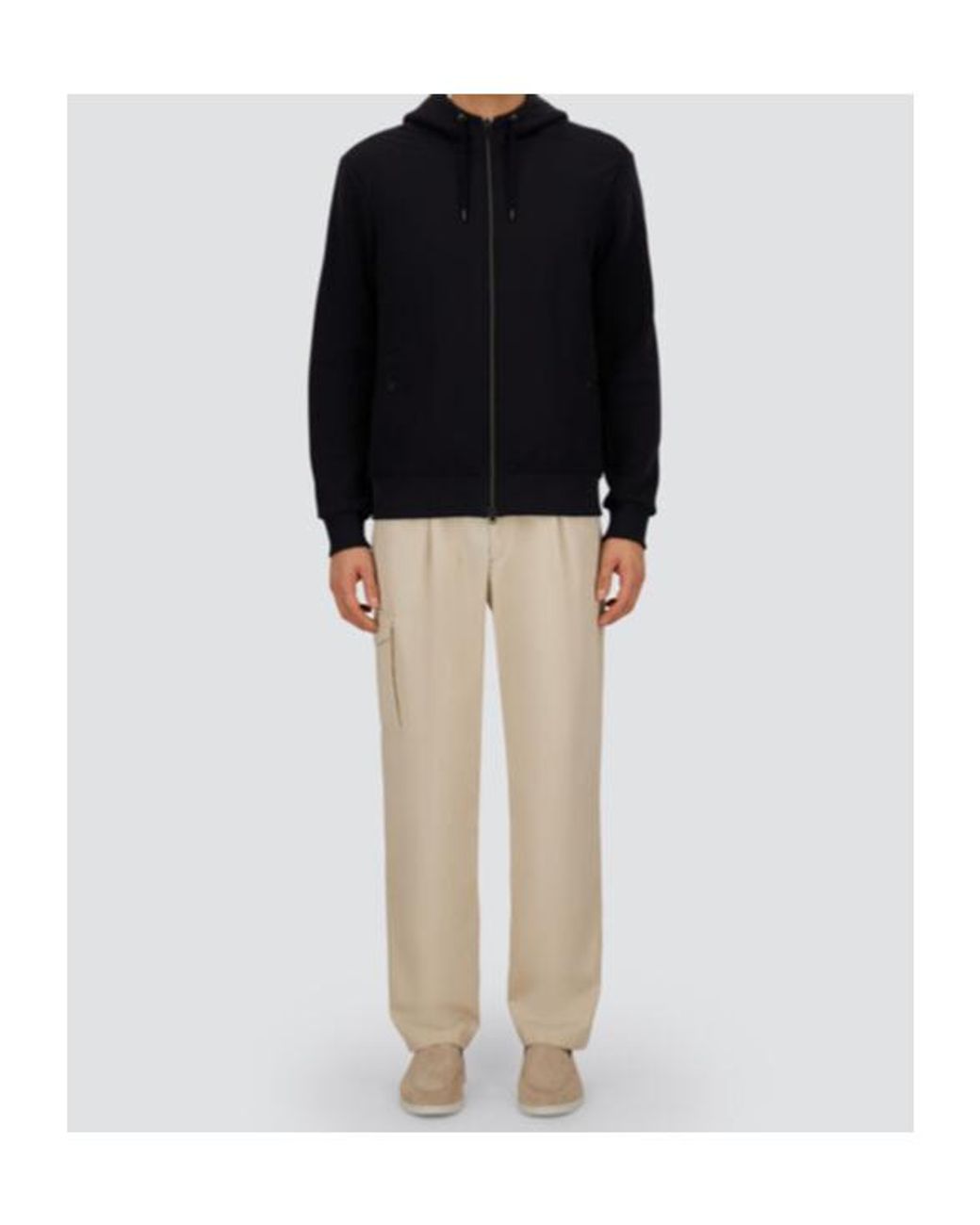 Herno Blue Hooded Resort Jacket for men