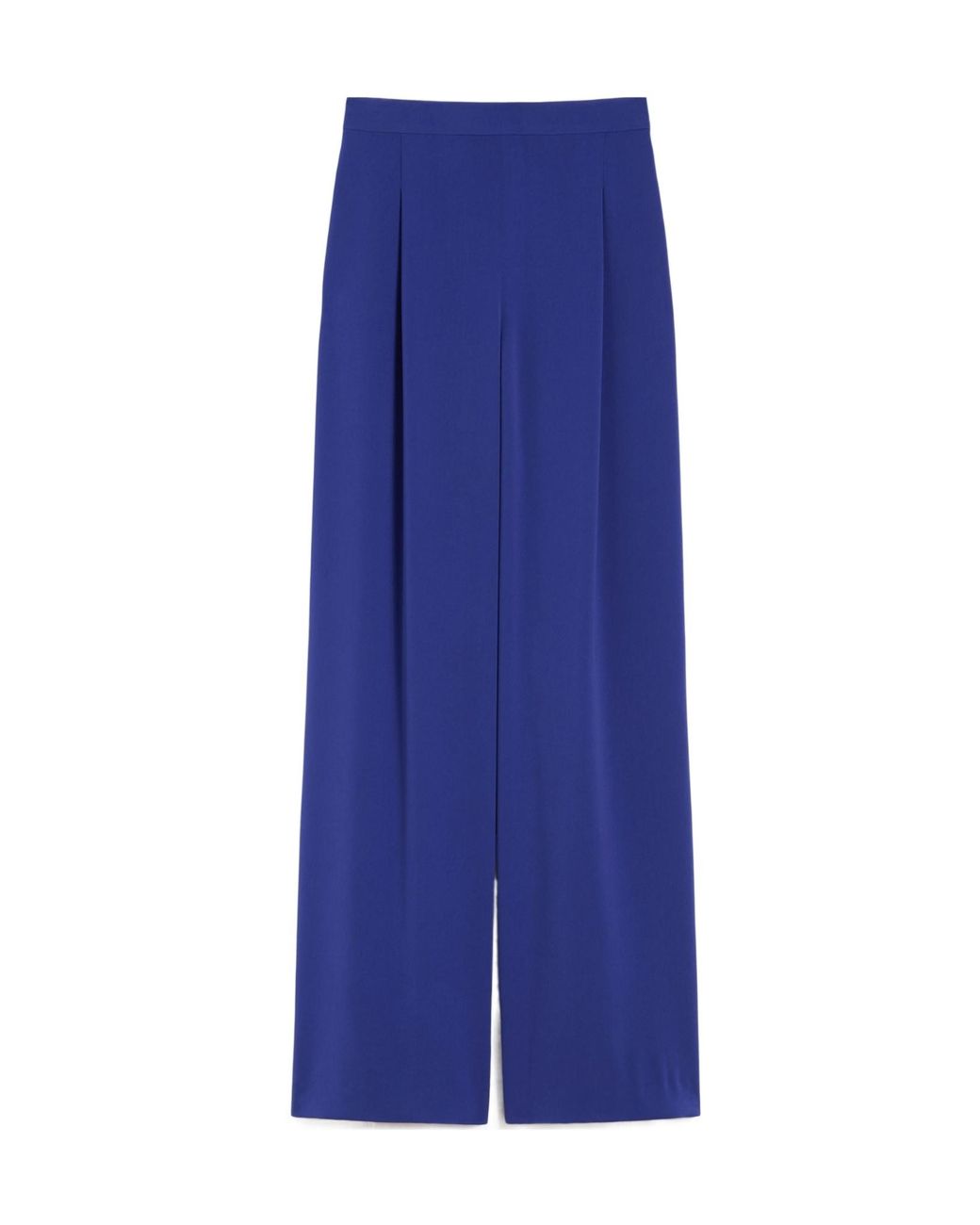 Max Mara Blue Wide Leg Casual Pants