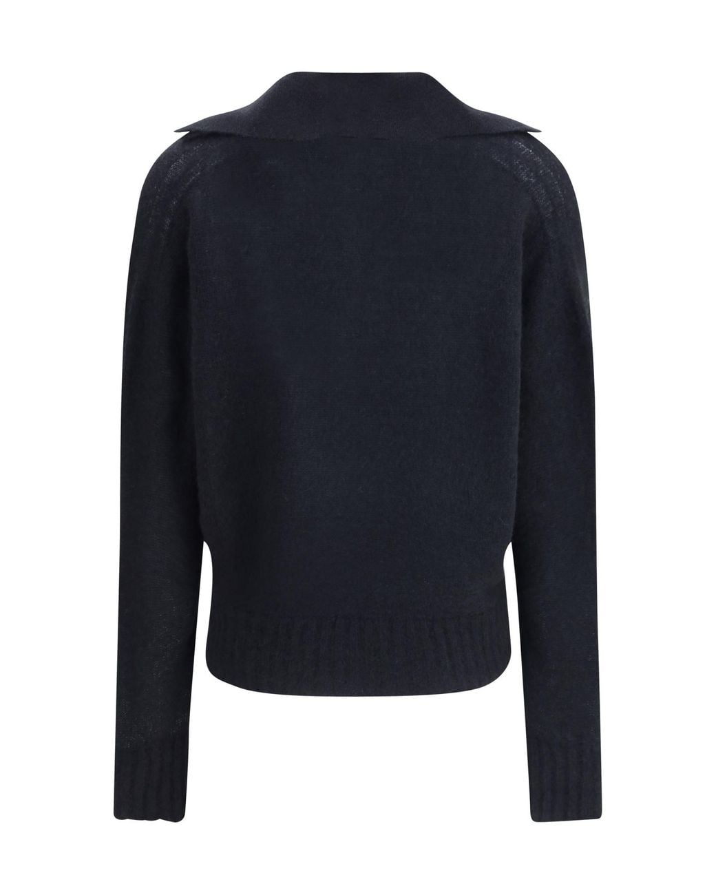 Tom Ford Blue Logo Plaque Knitted Top