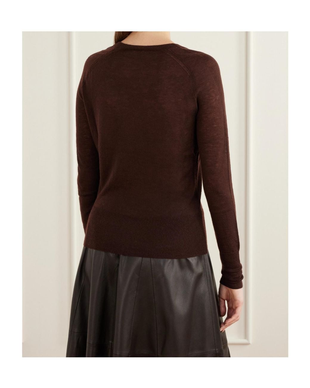 Joseph Brown V-Neck Sweater