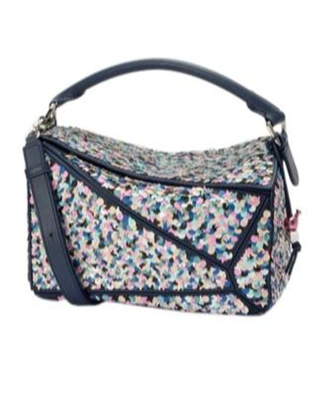 Loewe Blue Puzzle Small Logo Shoulder Bag