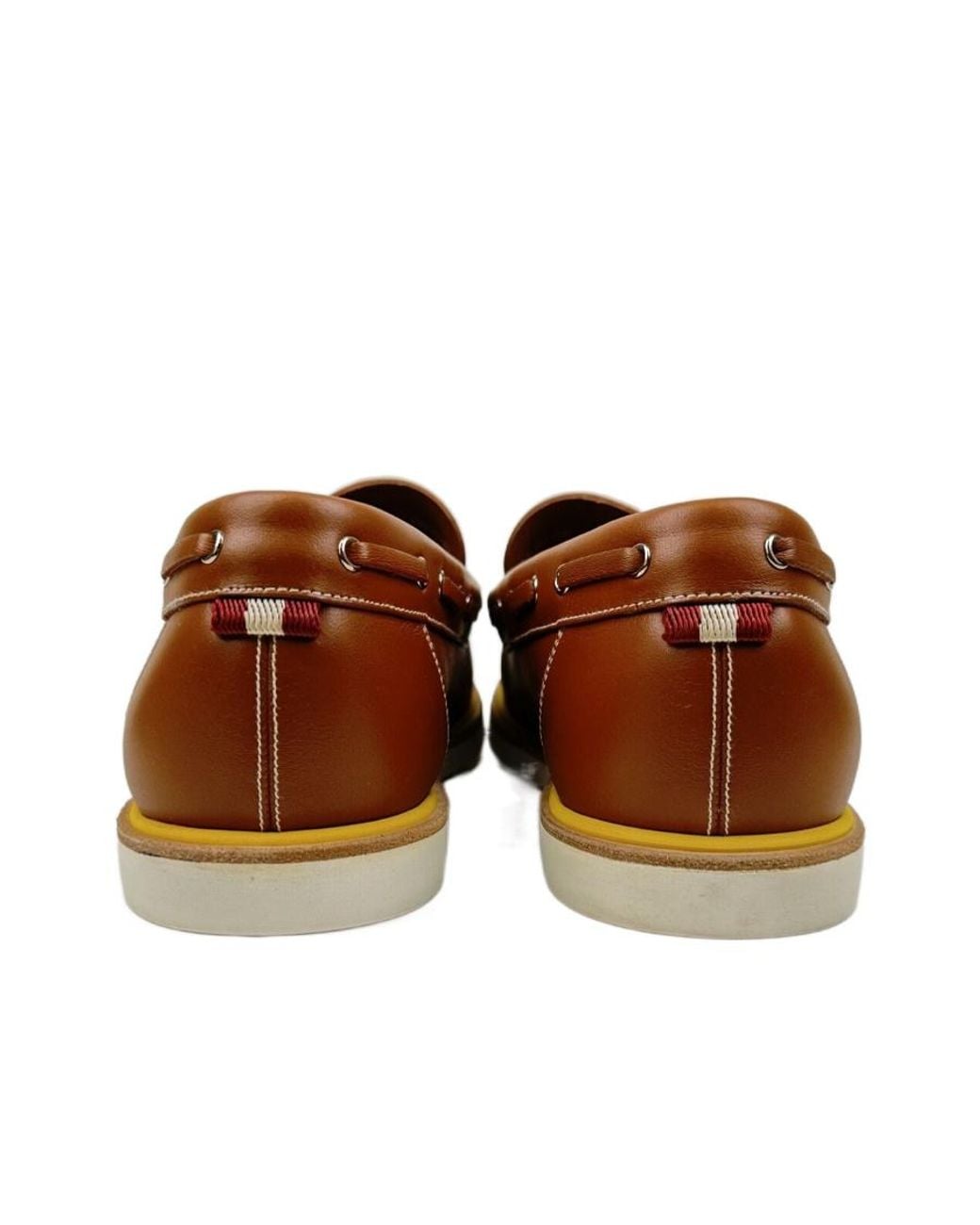 Bally Brown Logo Business Casual Shoes for men